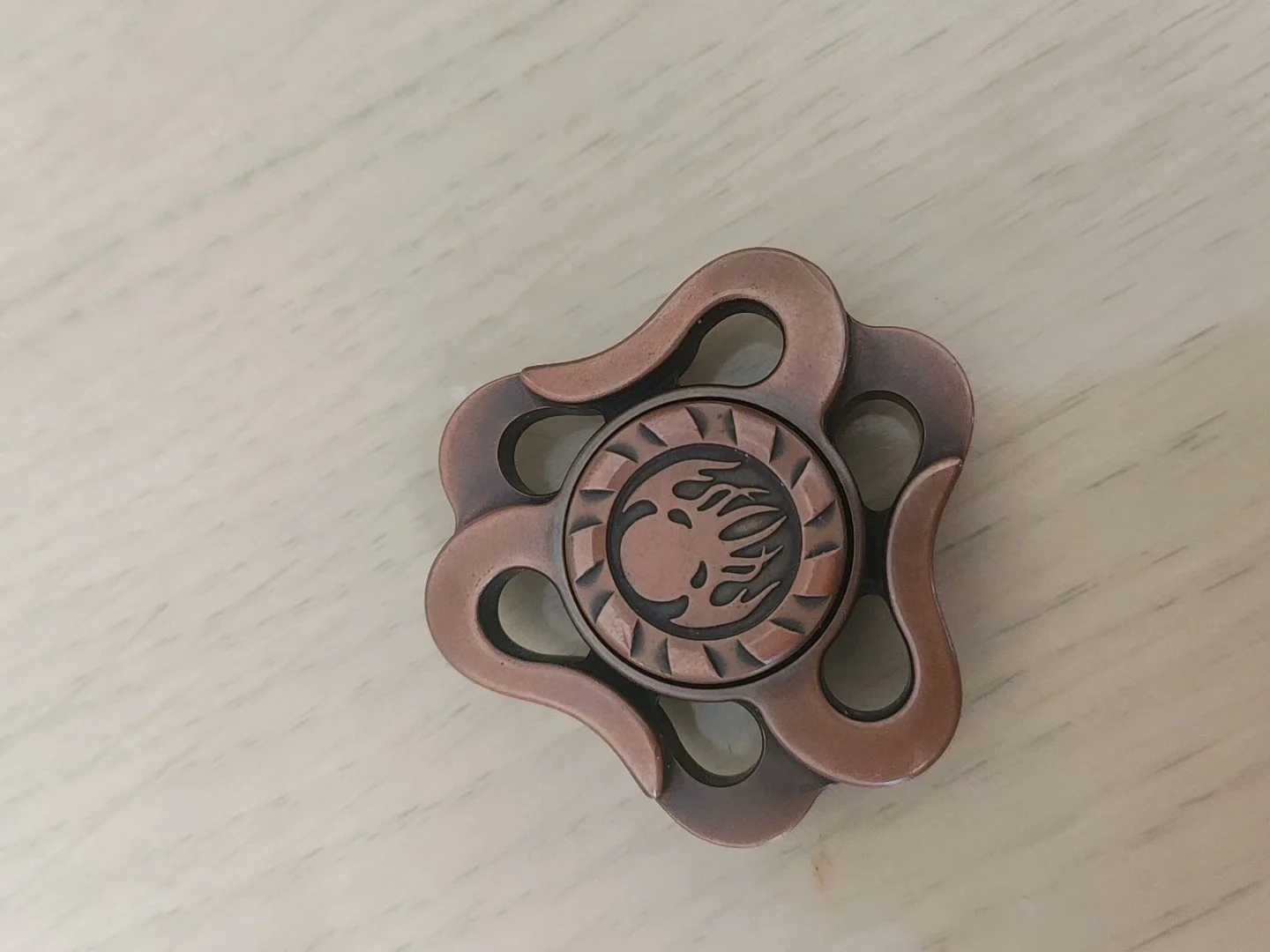 

Brass Cthulhu fingertip gyroscope EDC