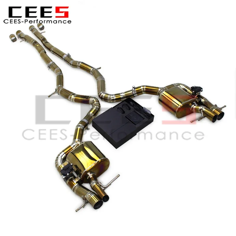 

Титановые выхлопные трубы cees для Mercedes-Benz S65 AMG W222 V12 6,0L 2014-2019, глушитель выхлопной системы Catback Valvetronic