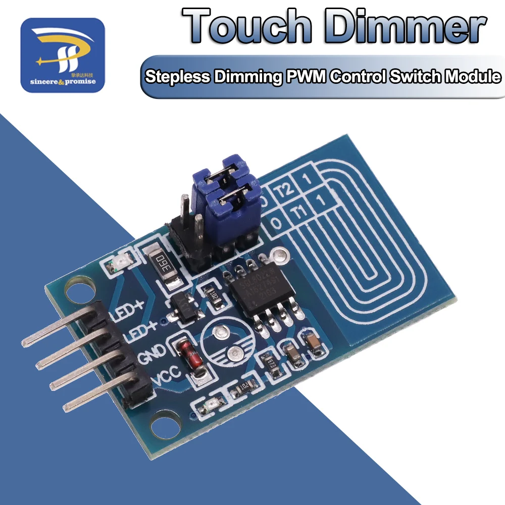 Capacitive touch dimmer Constant pressure stepless dimming PWM control panel type LED dimmer switch module