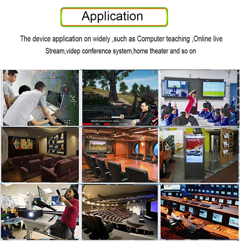 USB 2.0 Mini 4K to 1080p HDMI Video Capture Card with Audio Microphone In for PS3 PS4 PC Live Streaming Plate Game Recording Box