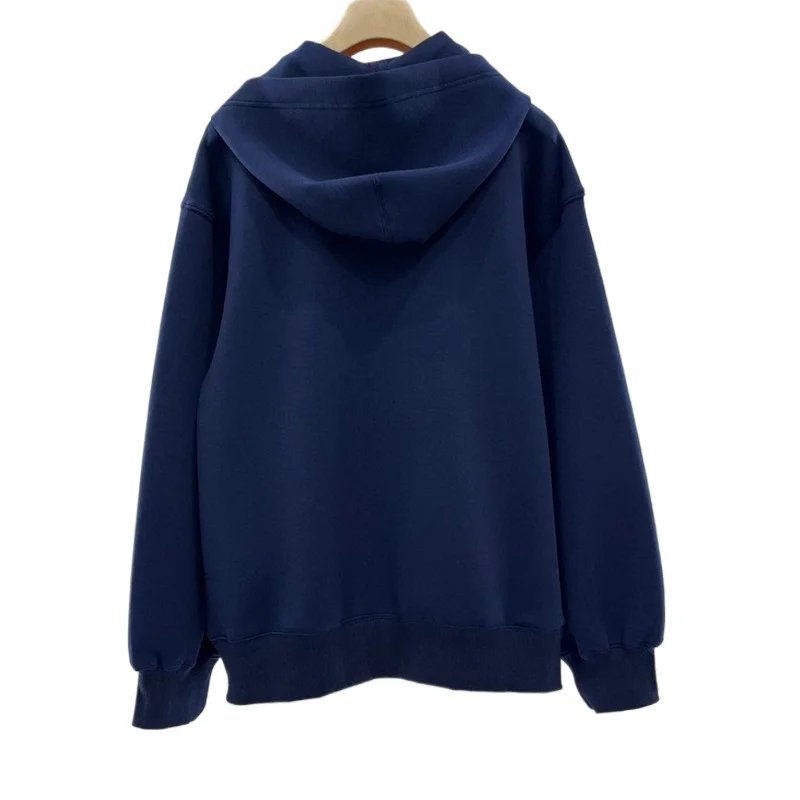 Autumn Women Sweater Tops U158906 Polo Design blue Colour Oversized Sweater Jumper Long Sleeve Top zipper coat Loose 2024 new