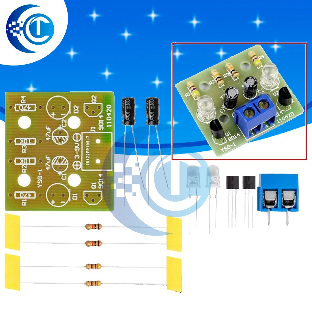 LED Flash DIY Kit - Simple Electronic Circuit Module for Arduino