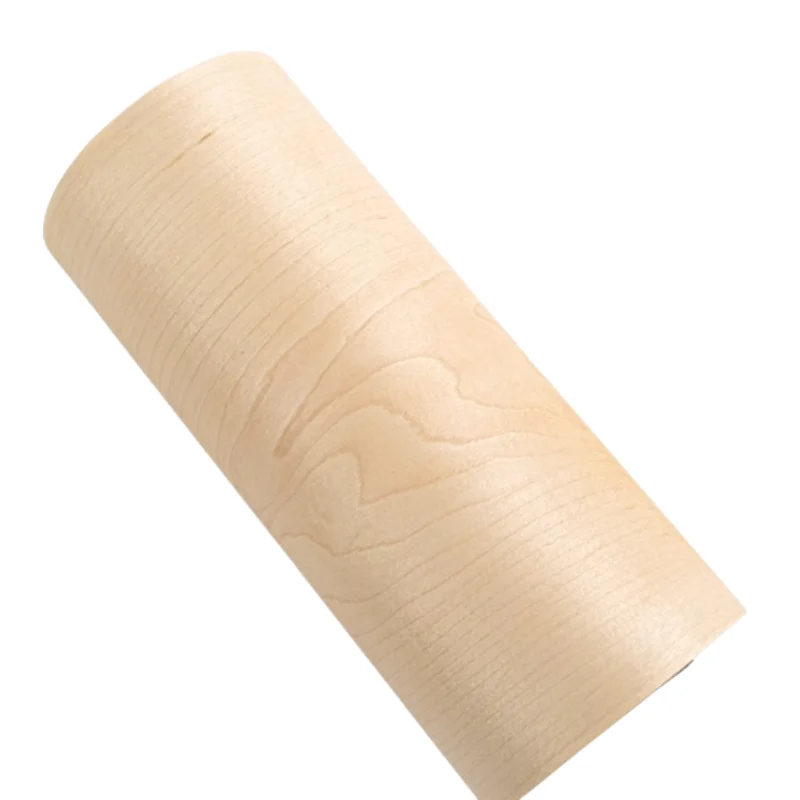 

1pcs L:2.5M*15cm*0.25mm Natural maple pattern Wood Veneer Furniture Decorative car interior (backing non-woven fabric)