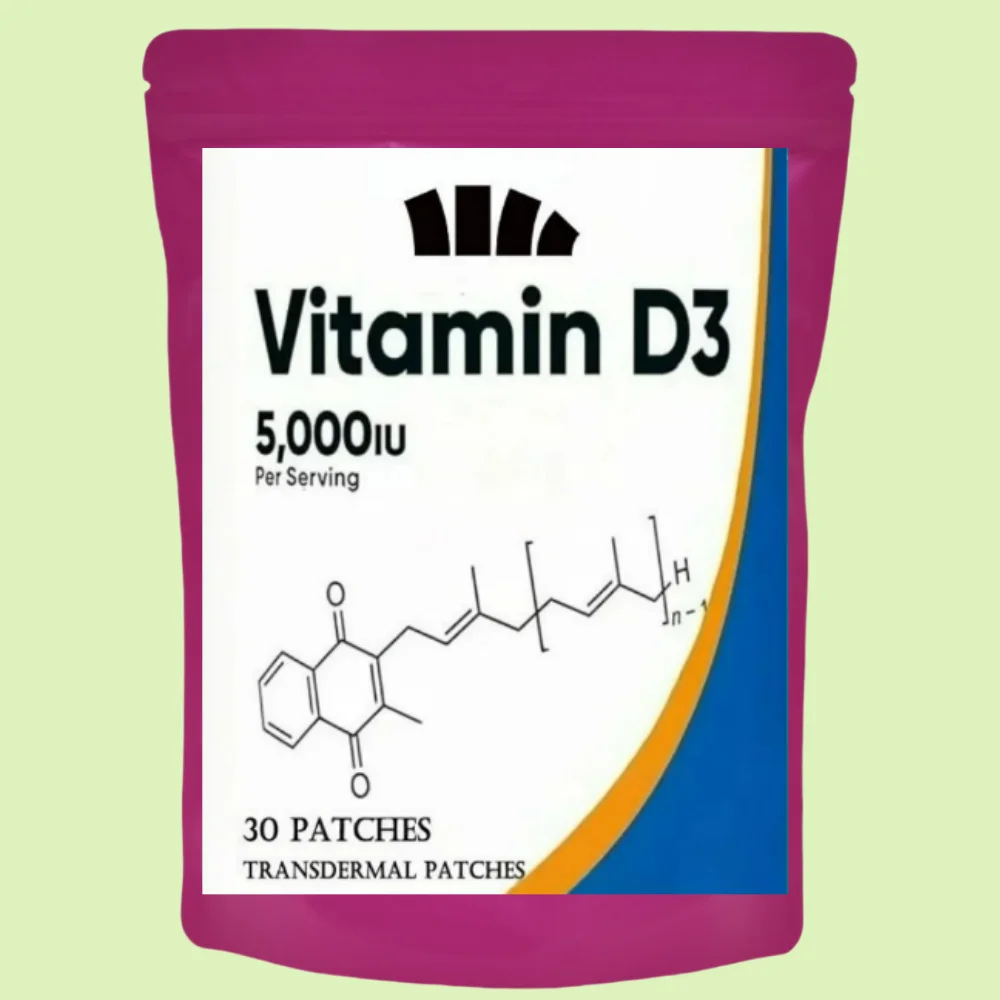 30 Patches Vitamin D3 Transdermal Patches 5,000 Iu High Strength