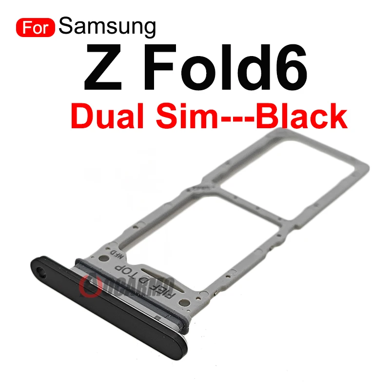 For Samsung Galaxy Z Fold6 Fold 6 F956 Dual & Single SIM Card Tray Holder Slot Replacement Parts