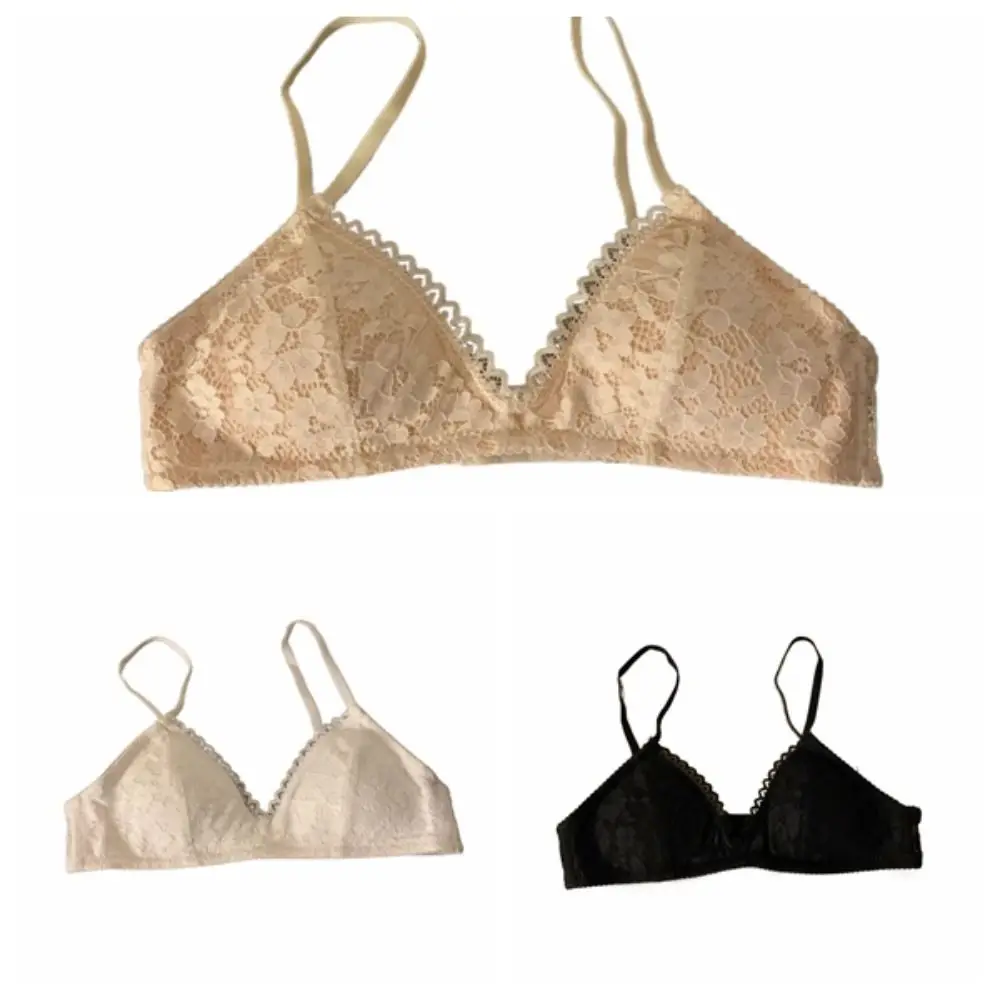 Sujetador con escote en V profundo sin aros para mujer, ropa interior antiflacidez a prueba de golpes, lencería fina, sujetador de realce de encaje, regalos