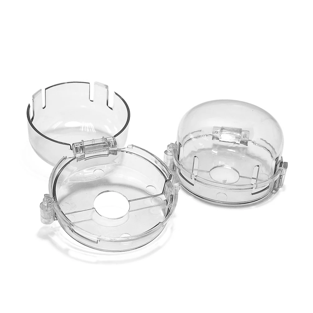 

2Pcs Universal Stove Knob Covers Transparent Kids Safety Case Child Safe Easy Install No Remove Needed Stove Knob Covers