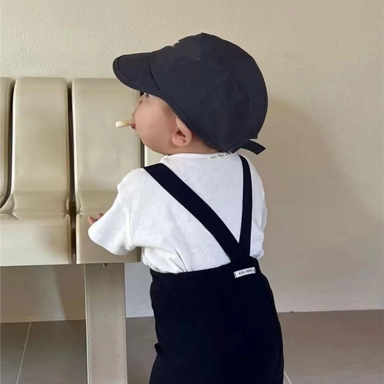 Summer Korean UNITIM Baby Boys 2PCS Clothes Set Cotton Short Sleeve T-shirts Strap Thin Shorts Suit Infant Boys Outfits