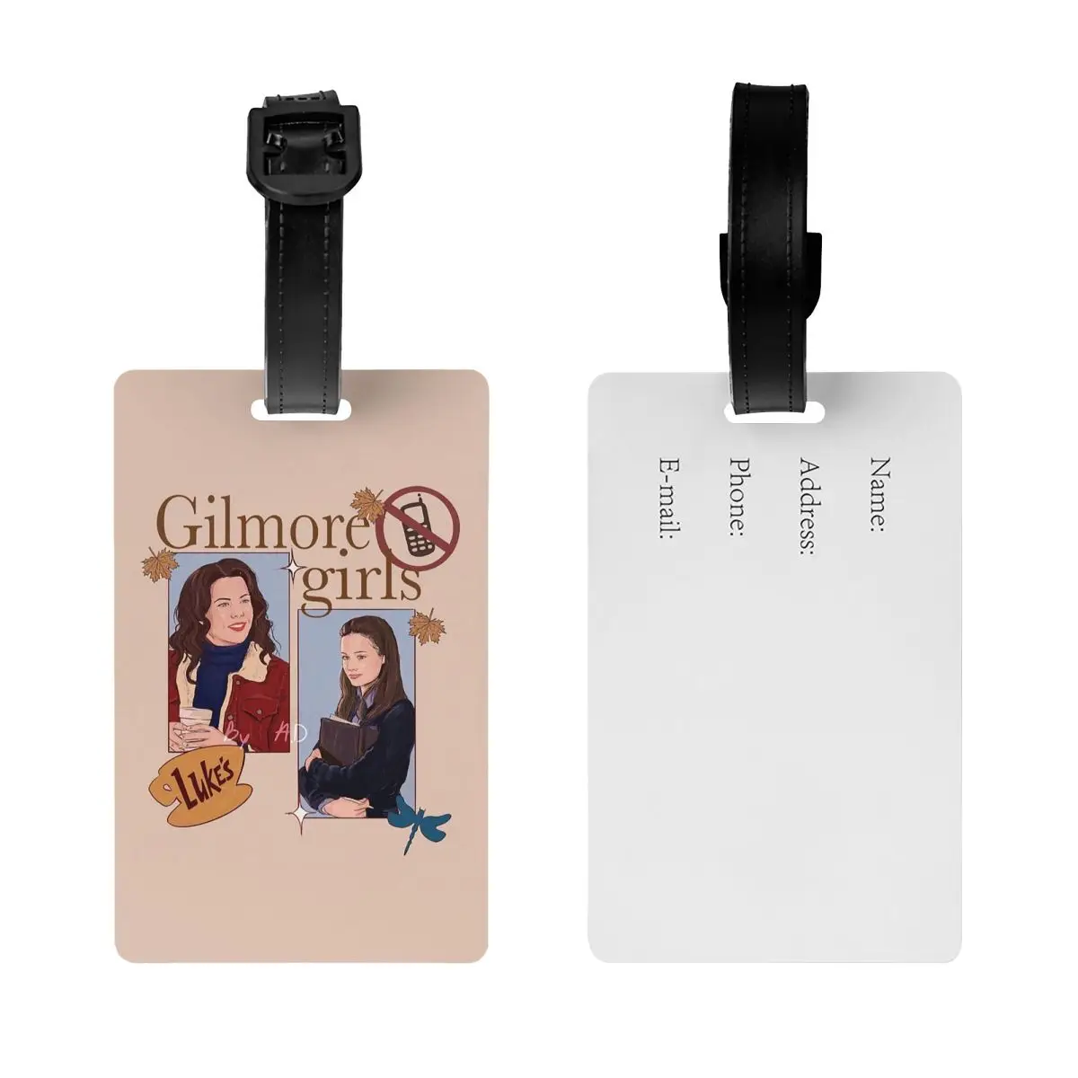 Gilmore Girls Graffiti Luggage Tags Suitcase Accessories Travel Baggage Boarding Tag Label Holder ID Name Address