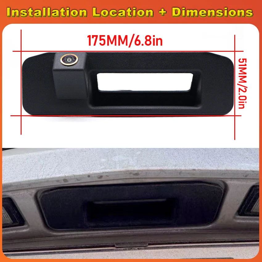 170°AHD Car Trunk Handle Rear View Camera For Mercedes Benz GLK Class GLK280 GLK300 GLK350 GLK200 GLK220 GLK250 GLK320 2013~2019
