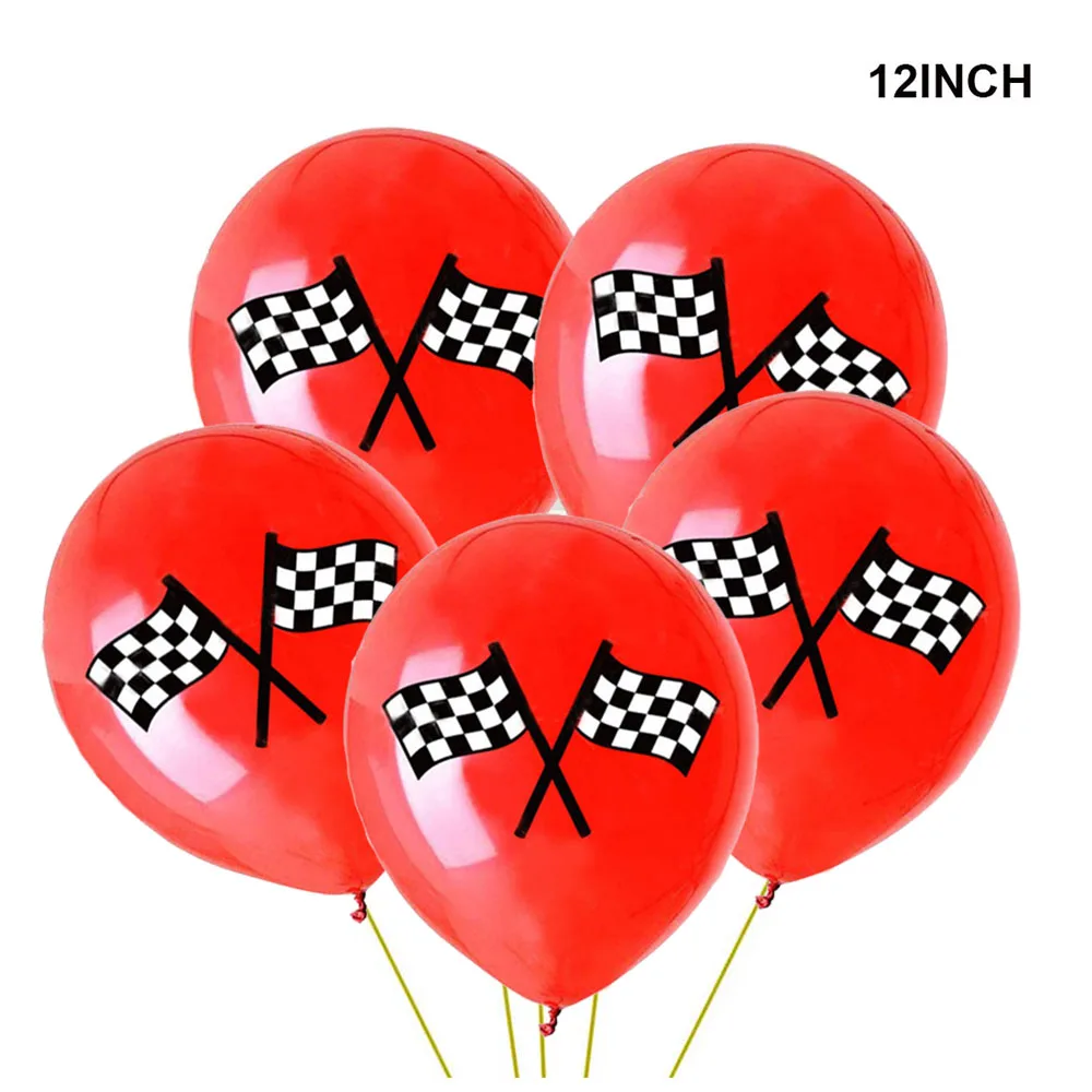 Race Car Party Supplies with Banner Balloon Tablecloth Gift Boxes & Traffic Light Props for Racing Car Birthday Party Decoration - view 3