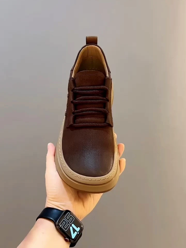 

Удобные повседневные мужские кожаные туфли: высококачественные, модные, универсальные, деловые, премиум-класса, элегантные, с гладкой поверхностью