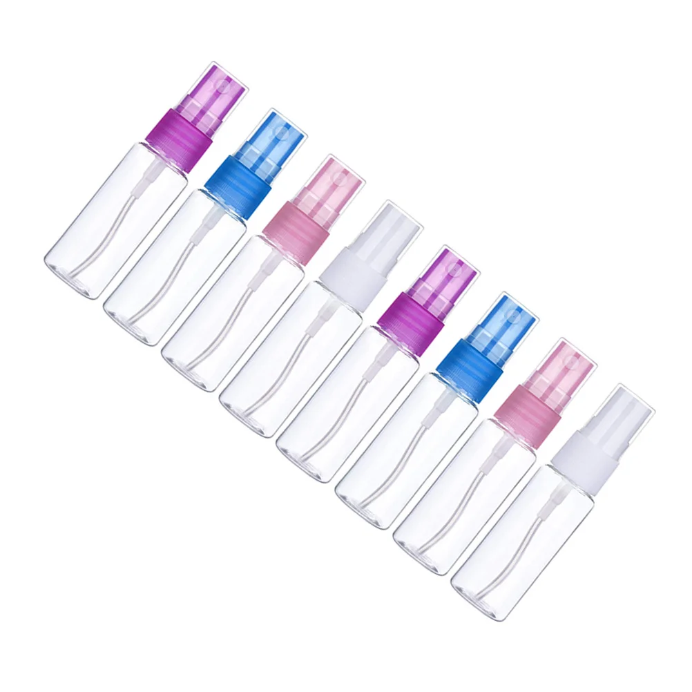 8 個のトラベルボトル透明な絞り可能なプラスチックディスペンサー漏れ防止詰め替え容器シャンプーローションシャワージェル用