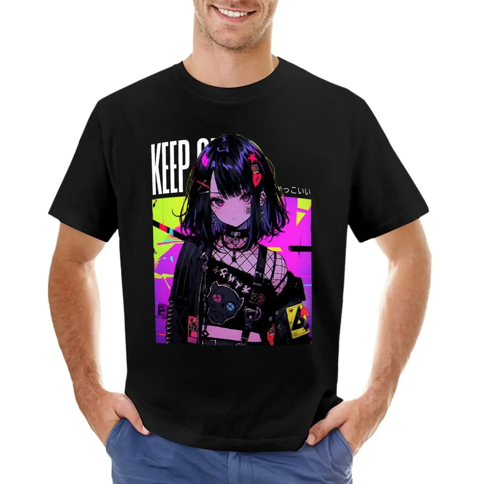 Keep Out VOL 2 Anime T-shirt anime clothes graphics mens t shirts casual stylish