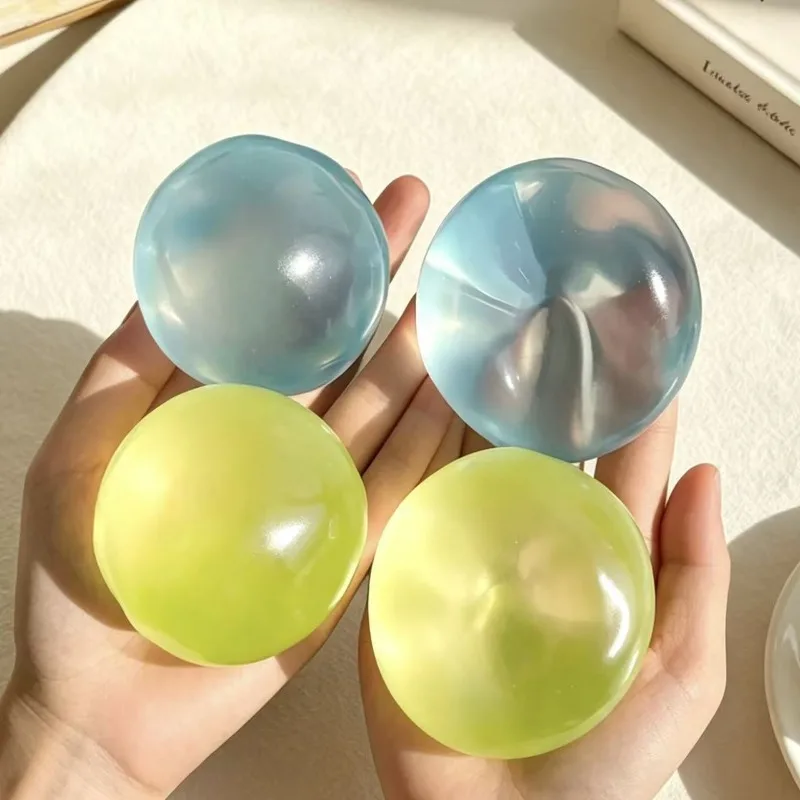 Coconut Oil Knead Lotto Bright Vaseline Stress Relief Ball Shapeable and Non-Rebound Feeling Good Anti-Stress Sensory Toy Gift