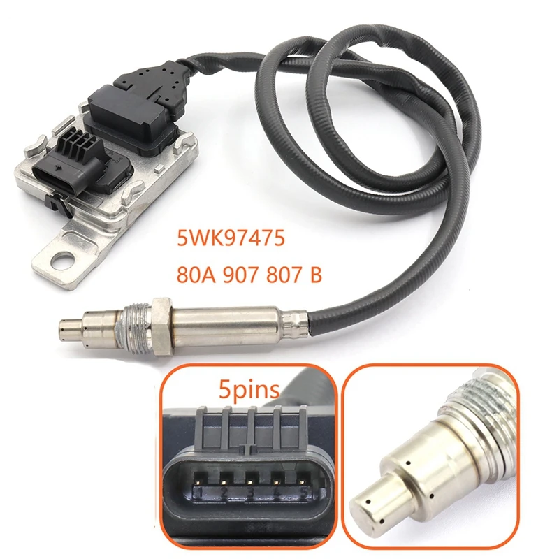 

80A907807B 5WK97475 Nitrogen Oxygen Sensor NOX Sensor For VW A5 8T 8F A4 8W Q5 8R 2.0 TDI Replacement Parts Accessories