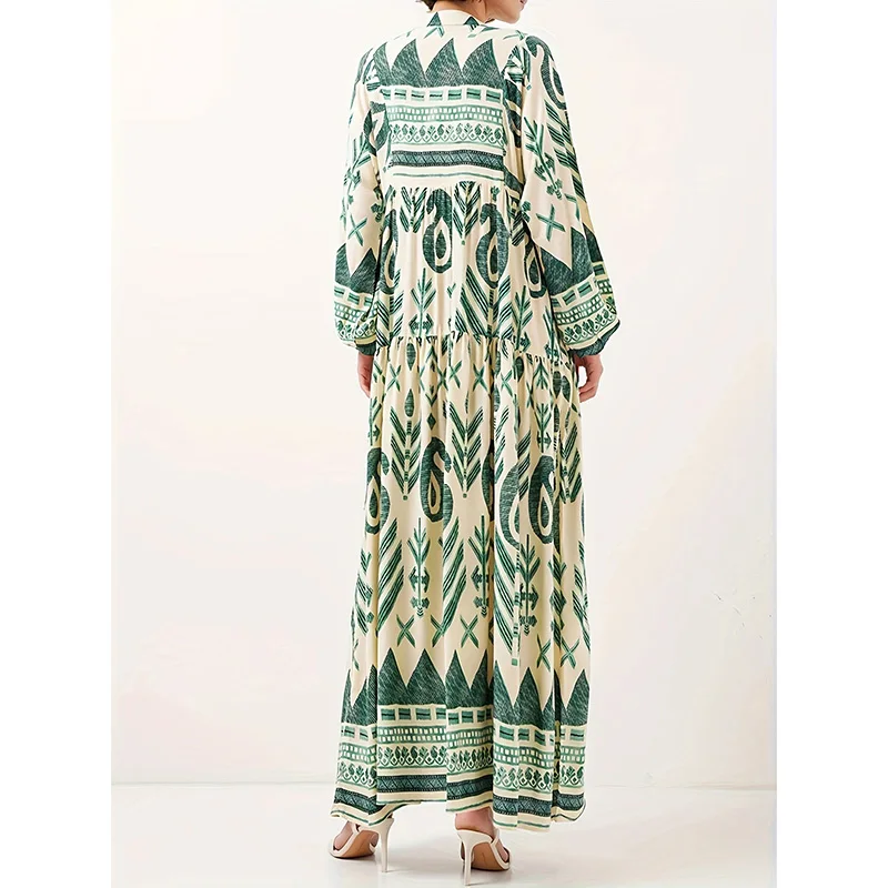 Elegant Muslim Green Robe Breathable And Lightweight Comfortable To Wear Suitable For Travel And Home