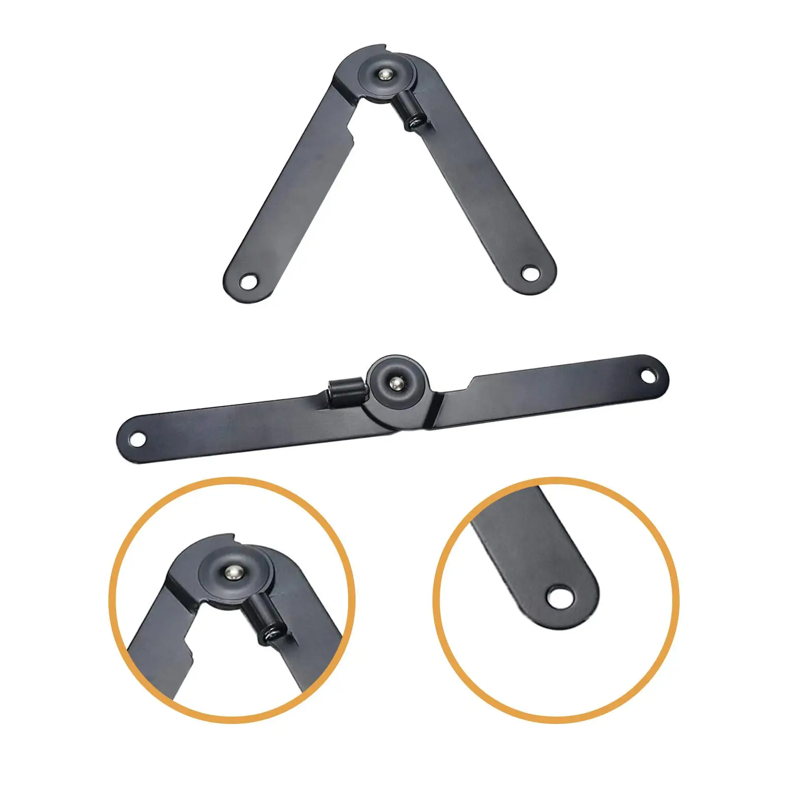 Dobradiças de suporte dobráveis, 2 peças, dobradiça versátil para móveis para caixa de guarda-roupa