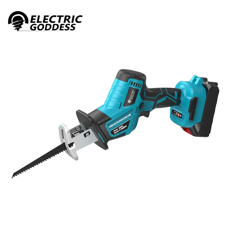 3500RPM cordless reciprocating saw, brushless motor, lithium battery drive, one-hand operation, suitable for 18V Makita battery