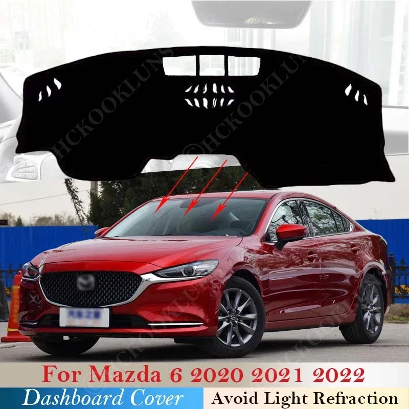 

Dashboard Cover Protect Pad for Mazda 6 2020 2021 2022 Car Rug Dash Board Sunshade Carpet Inner Anti-sun Anti-Slip Mat Sticker