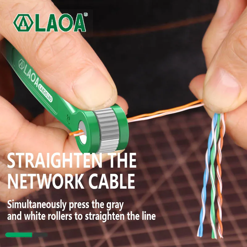 Imagem -03 - Laoa Network Cabo Untwist Tool Engineer Wire Straightener para Fios Pair Separator Tools Rápida e Facilmente Destorcido 0.81.8 mm