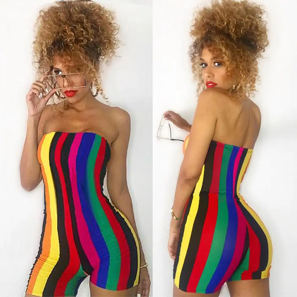 

Women's Candy Colored Strapl Jumpsuit Slim Fit Butt Lifting Polyester Fiber Summer Faion Ladies Pants