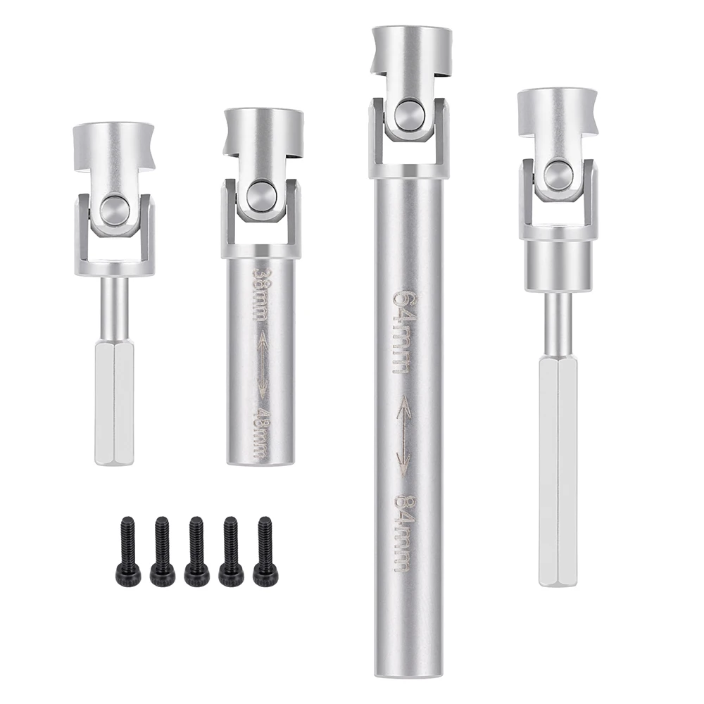 AXSPEED 1Pair Steel Drive Shaft Center Links for 1/24 Axial SCX24 Gladiator AXI00005 RC Micro Crawler Car Upgrade Accessories