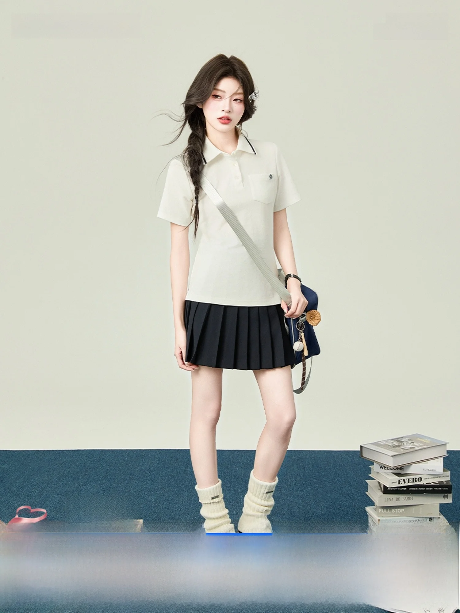 

Госпожа. Летний комплект Flower Bell: топ с завышенной талией из хлопка в академическом стиле, оригинальная школьная форма JK для женщин