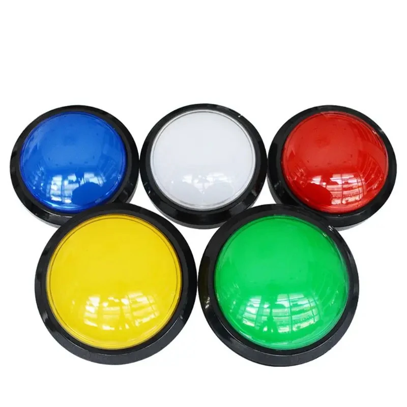 

1pcs Big Dome Pushbutton 100mm Illuminated Arcade Push Buttons Led 12v Power Button Switch Push Button with Microswitch