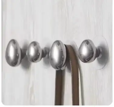Silver Ceramic Water Droplet Hook Decorative Hooks Entrance Hanging Clothes Hooks Key Hook Wall Shelf Storage Rack Organizer