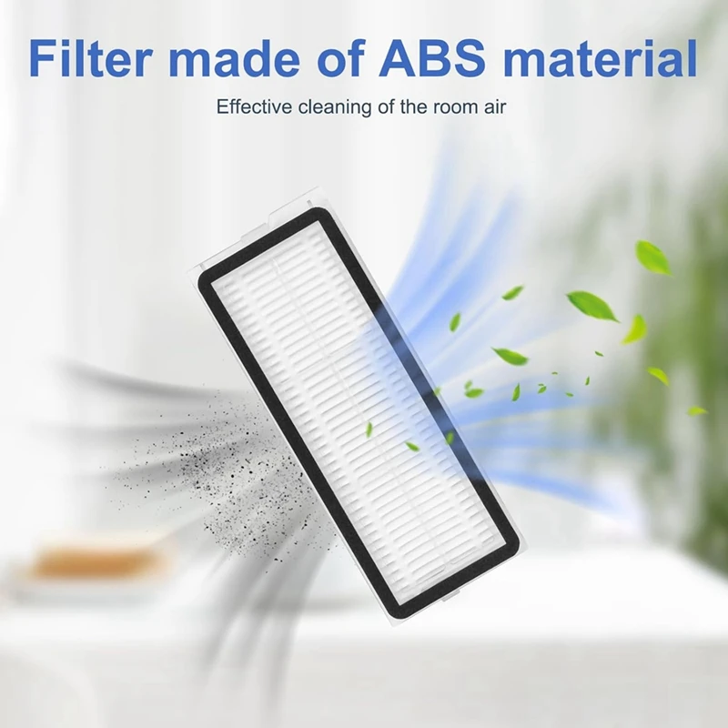 Abno-kit de acessórios para robô aspirador de pó roborock qrevo maxv/qrevo pro/qrevo s, peças de reposição, almofadas de esfregão, filtros hepa