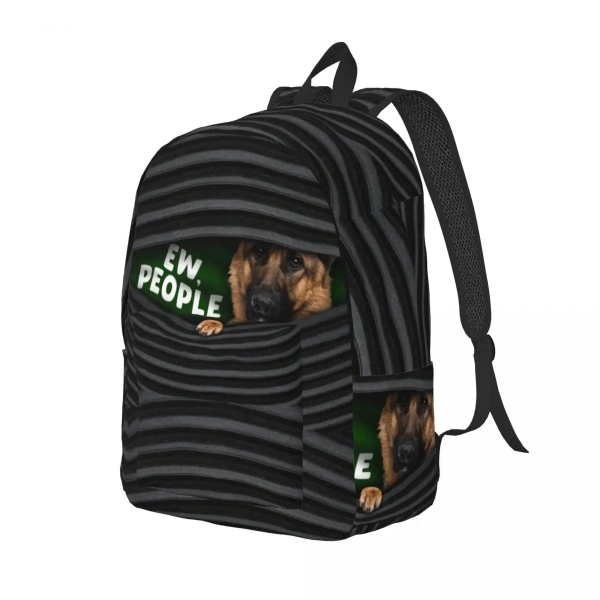 Zaino per adolescenti per cani da pastore tedesco regalo per studenti Business Animal Dogs Daypack per uomo donna borsa a tracolla per Laptop