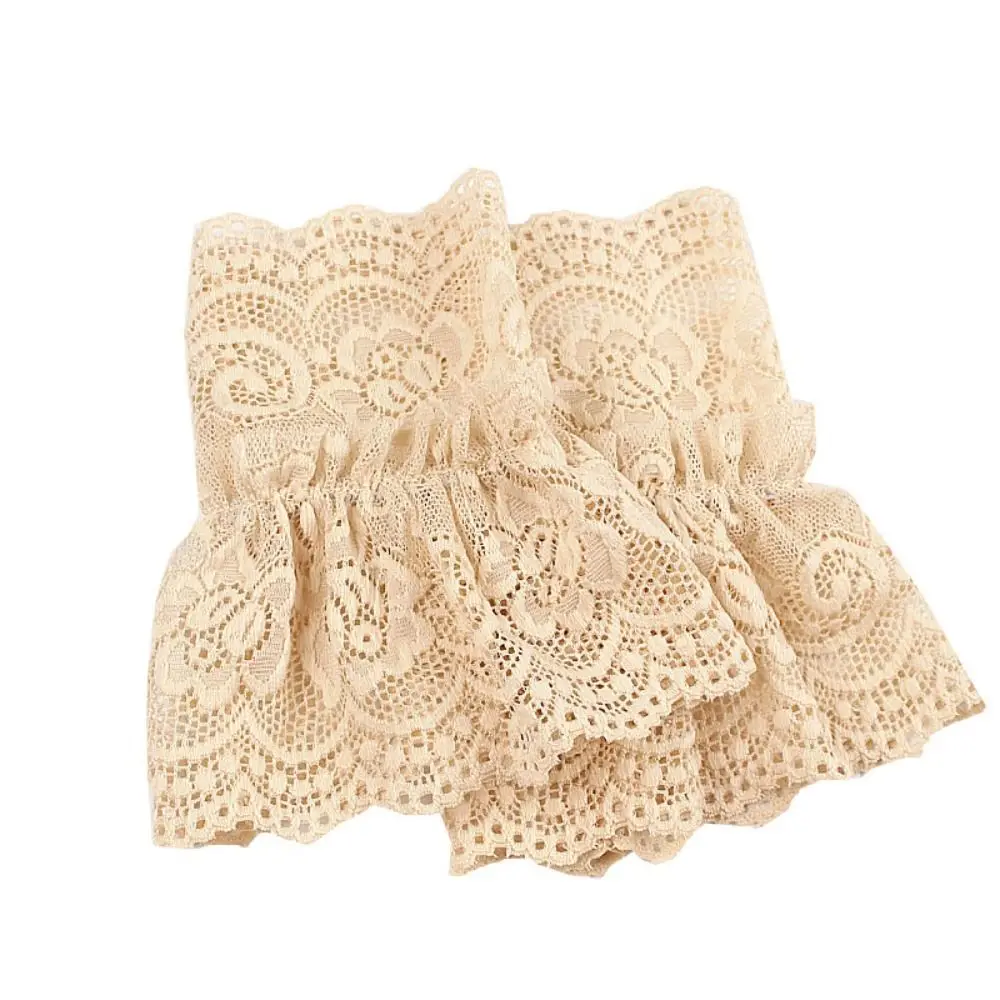 

1Pair Spring Autumn Arm Cover Gloves Scar Cover Lace Cuffs Fake Sleeve Detachable Sleeve Cuffs Ruffles Elbow Sleeve