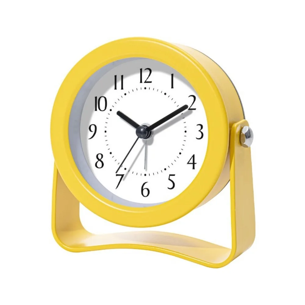 

Silent Mechanism Alarm Clock Loud Sound with Night Light Desktop Clock Rotating Bracket Electronic Clock Office Decor