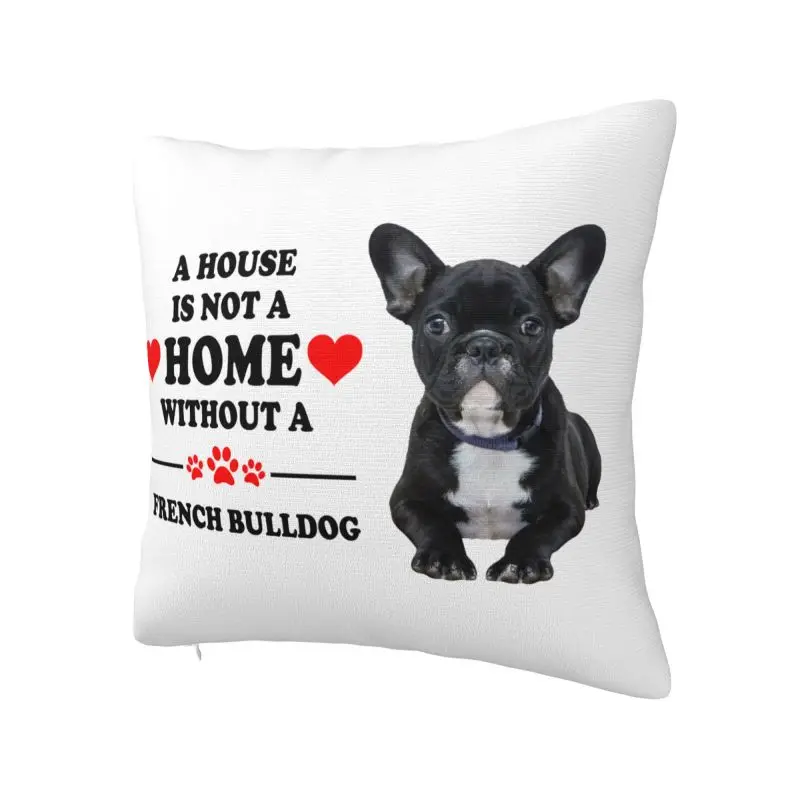 French Bulldog Throw Pillow Covers Decoracion 3D Print Sofa Chair Pet Dog Cushion Cover Polyester Cozy Pillowslip Dakimakura