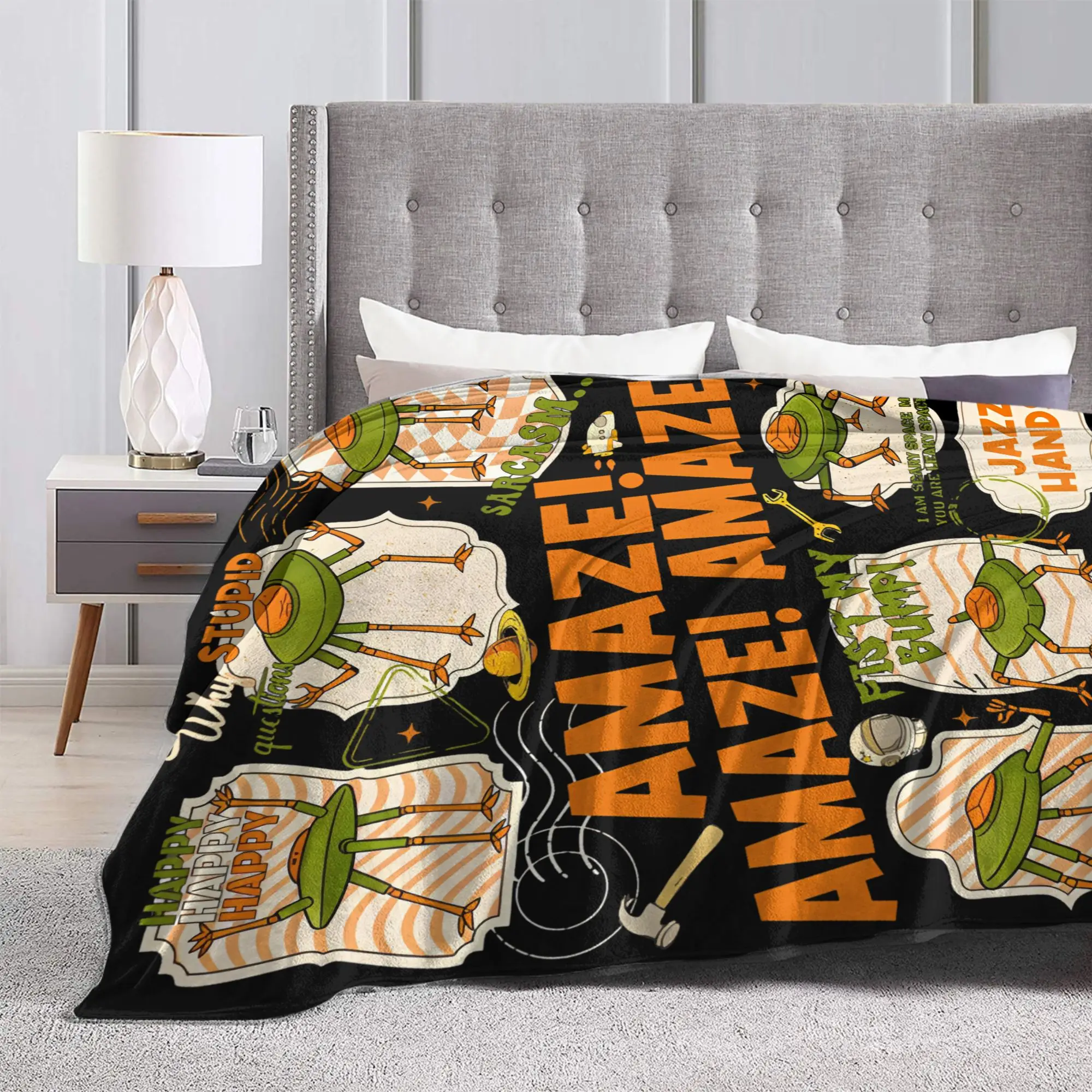 Rockys Amaze Project Hail Mary Book Scifi Flannel Blankets  Customized Throw Blanket for Home 150*125cm Bedspread