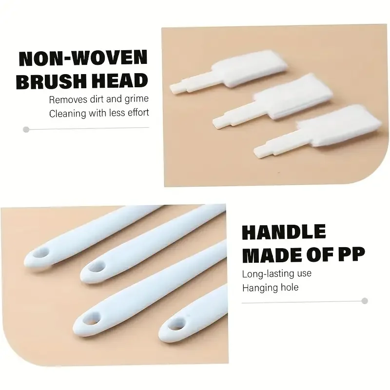 50 Einweg-Lückenreinigungsbürsten-Packung, austauschbarer Reinigungsbürstenkopf, WC-Sitzbürste Detail Gap Scrub Reinigungsbürsten-Set; Anzug – Detail 3