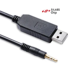 CP2102 USB Programming Cable USB RS232 Serial to 2.5mm TRS Plug for ICOM IC-2820H IC-80AD ID-31A ID-51A ID-51E ID-880H OPC-2218