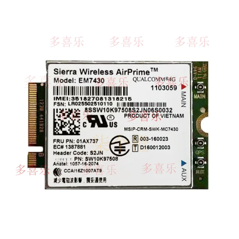 ZZMM   01AX775 For Thinkpad X1 Carbon 5th X1 Yoga 2nd 4G Module Wireless Network Card