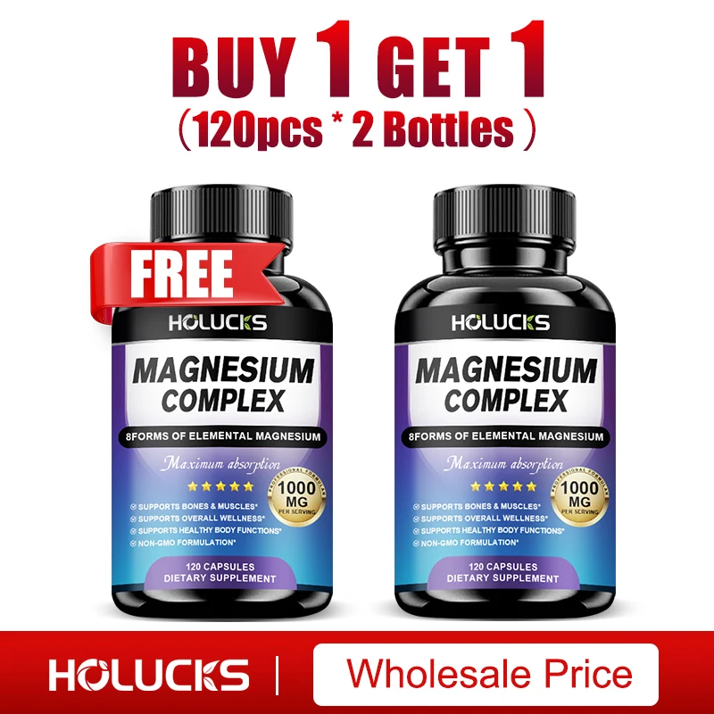 

Комплекс магния для здоровья нервов и сердца, укрепления костей, улучшения энергетического обмена, глубокого сна и укрепления иммунитета