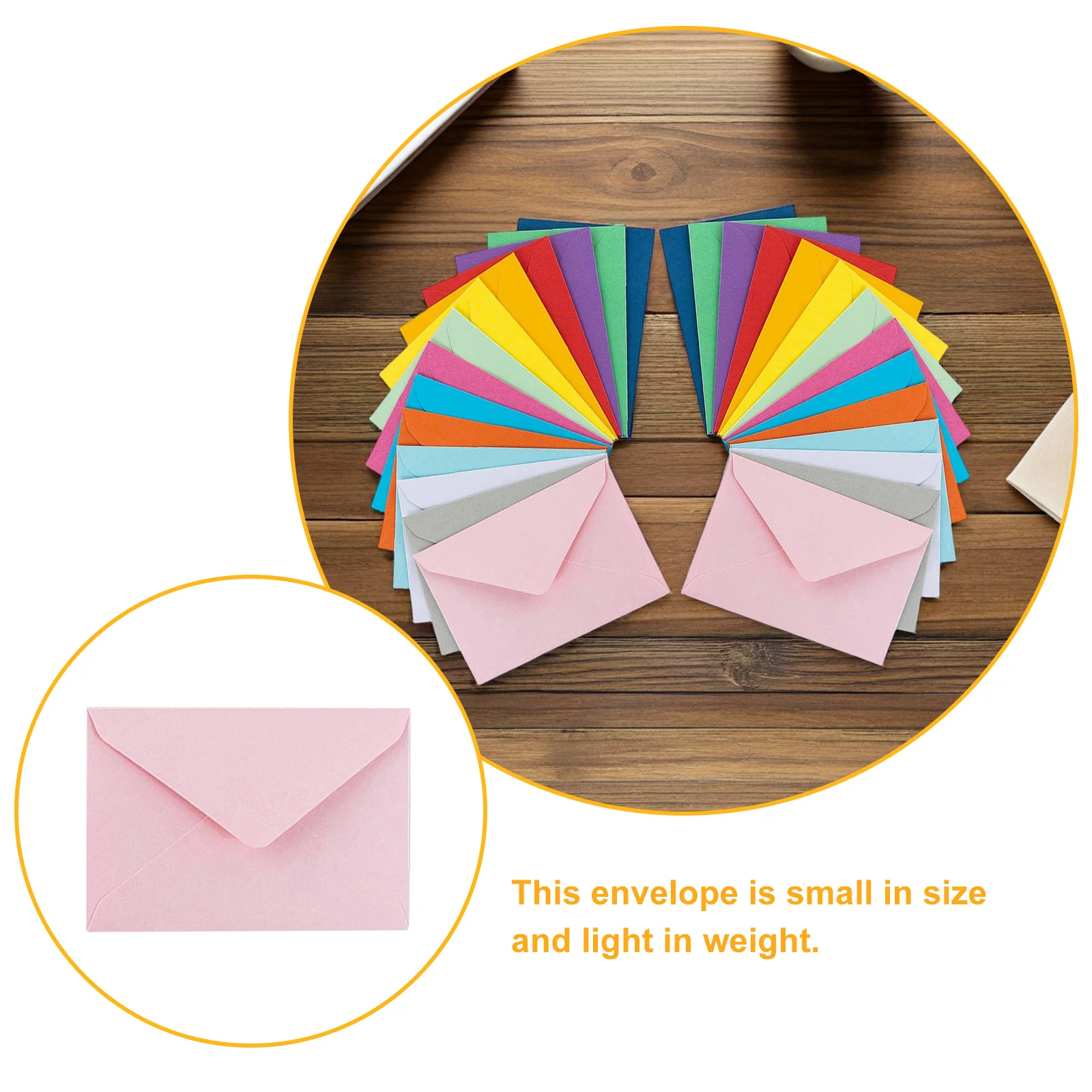 50pcs Colorful Small Envelopes Solid Color Card Pouch For Greeting Cards Letters Storage Photo Envelope Supply