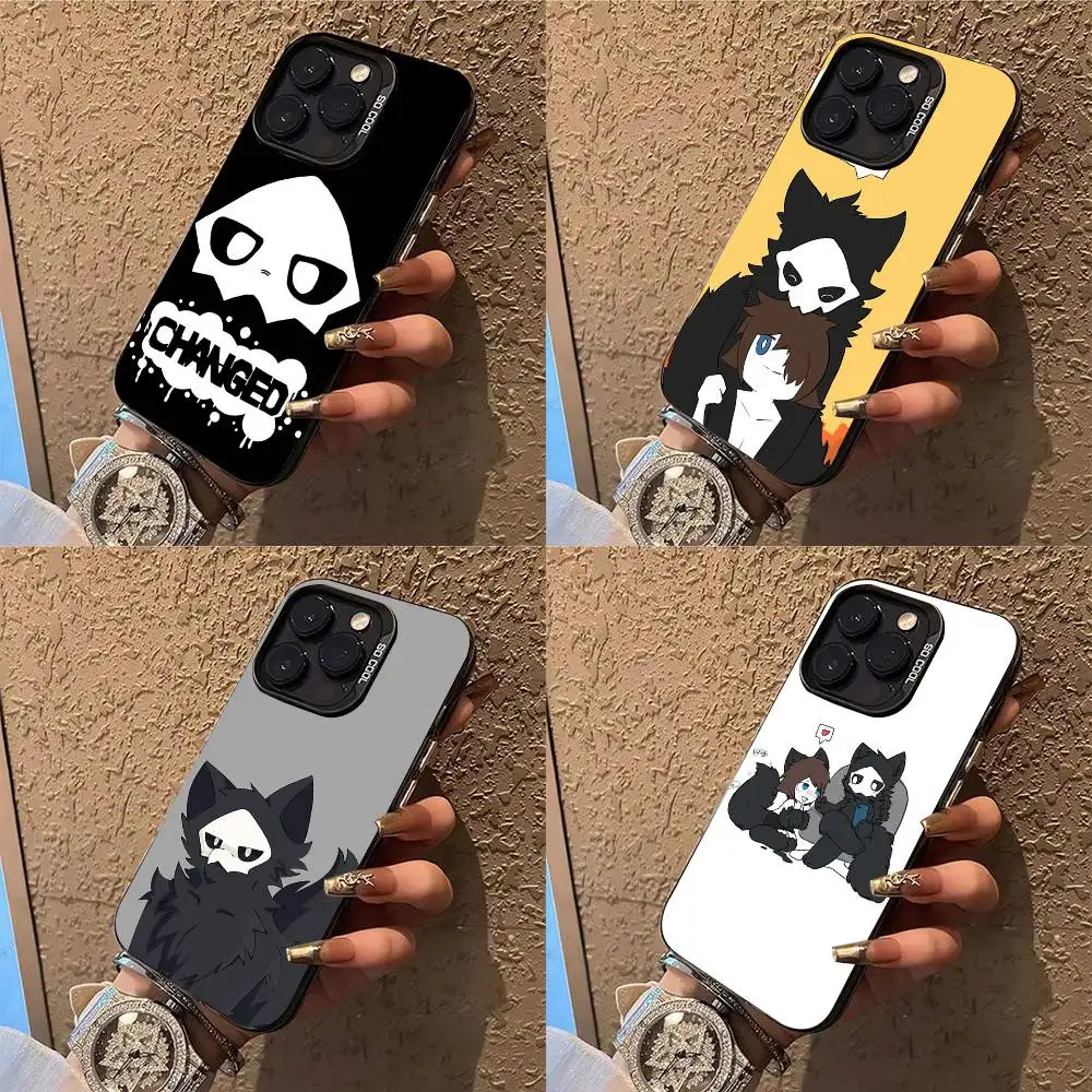 

P-Puro Changed Furry Phone Case Phone Case For iPhone 14 16 15 11 12 13 Pro Max Mini Plus Shockproof Cover
