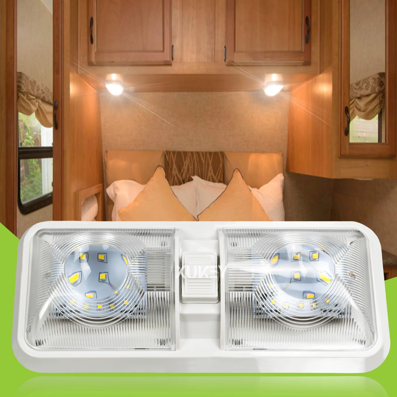 

Car Interior Light Bar Strip Reading Ceiling Lamp Cargo Cabin Roof Dome LED Caravan Trailer Camper Van Lorry Cabinet Home Room