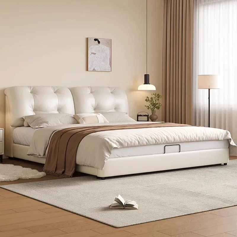 Unique Luxury Double Bed Classic European Reading Bedding Double Bed Human Girl Camas Moderrnas Inteligentes Home Furniture