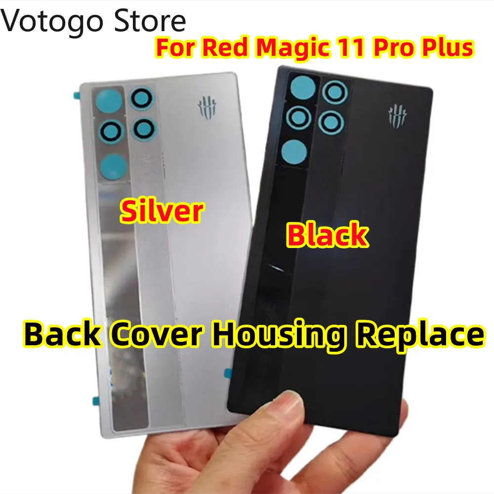 استبدال البطارية الخلفية الإسكان ل ZTE النوبة الأحمر ماجيك 11 برو / NX809J 11Pro + زائد الغطاء الخلفي زجاج الباب جراب هاتف قذيفة إصلاح