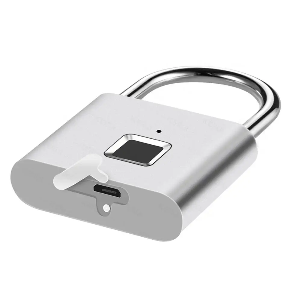 SY11 Fingerprint Padlock Ultra Light One Touch Open Fingerprint Lock With USB Charging For Gym Locker School Locker Luggage Back