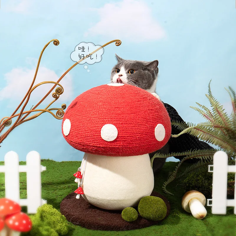 Red Mushroom  cat tree tower  когтеточка для кошек  когтеточка для кошек  고양이 스크레치 캣타워 고양이 스크래쳐  cat scratch board  cat toys