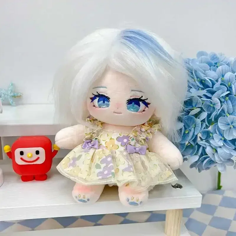 Farcito 20 cm Anime GenshinImpact Furina Cosplay Dress Up Cartoon Cotton Doll Peluche Per Bambini e Adulti Raccogliere Regali