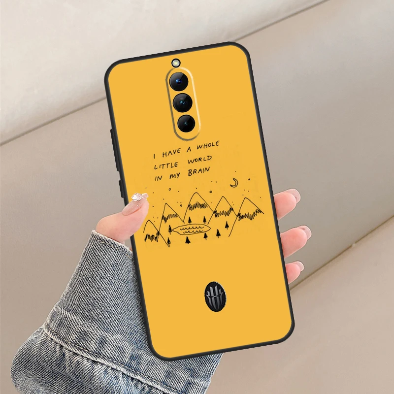 Yellow Aesthetic illustration Back Cover Case For Nubia Red Magic 8 Pro Plus 6 7 6S 7S Pro 5G 5S 6R Redmagic 8S Pro Plus