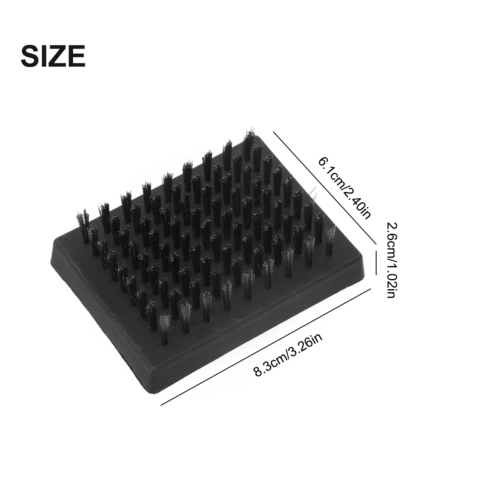 BBQ Grill Cleaning Brush Replacement Heads Stainless Steel Wire Bristle Cleaner Multifunctional Outdoor Barbecue Cleaning Brush